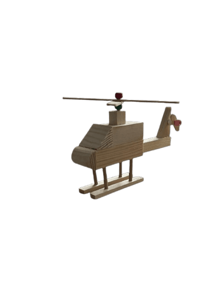 Helikopter Holz-Bauset
