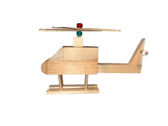 Helikopter Holz-Bauset